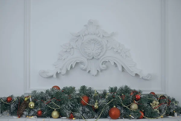 Decorated Christmas Tree Beautiful Background Gifts Balls Holiday — Stock Photo, Image