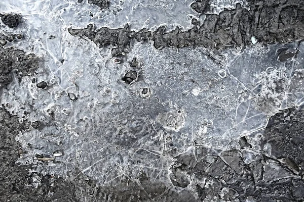 Crushed Ice Glass Cracks Background Abstract Seasonal Background Pieces Ice — Stock Photo, Image