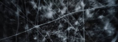 Çatlak buz dokusu, soyut mevsimsel soğuk arka plan, doğal buz, göldeki kırık buz.