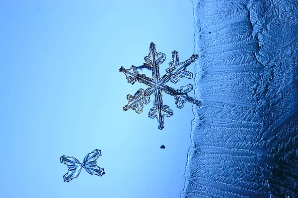 Blauer Eisglashintergrund Abstrakte Textur Der Eisoberfläche Auf Dem Glas Gefrorenes — Stockfoto