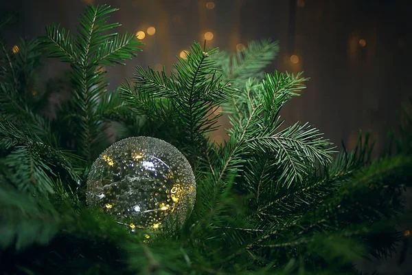 Fond Boule Noël Nouvel Décorations Noël Carte Voeux Belle Photo — Photo