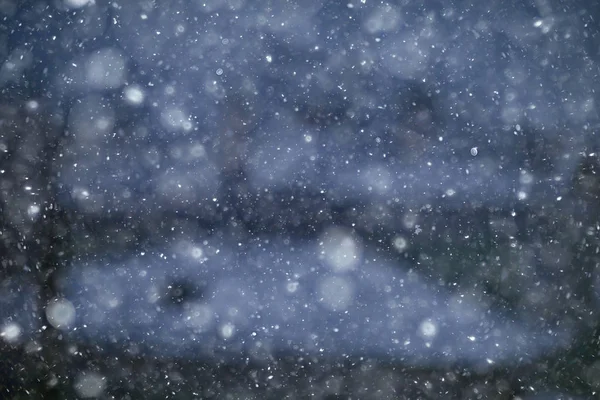 Θολή Υφή Νιφάδων Χιονιού Φόντου — Φωτογραφία Αρχείου