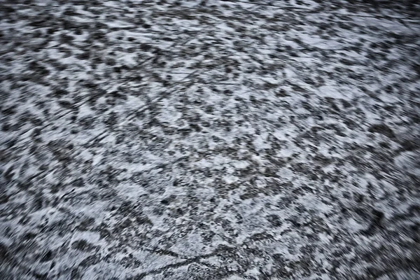 Spår Asfalt Snö Mänskliga Spår Från Skor Snö Väder — Stockfoto