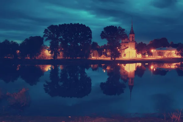 Manzara Ortodoks Kilisesi Vologda Rusya Nın Tarihi Turizm Merkezi Hıristiyan — Stok fotoğraf