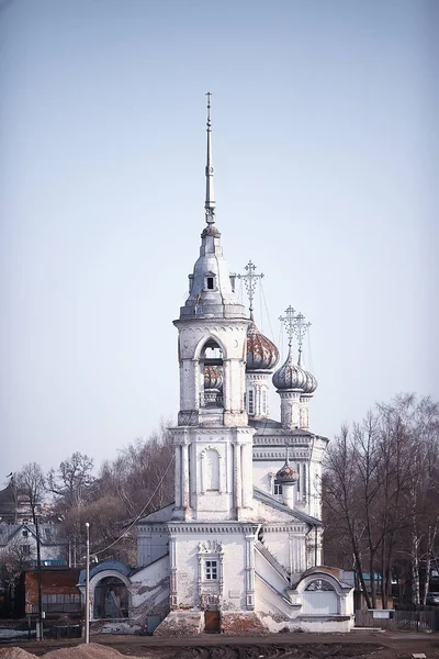 Krajobraz Prawosławny Kościół Wołogdy Historyczne Centrum Turystyki Rosji Krajobraz Kościoła — Zdjęcie stockowe