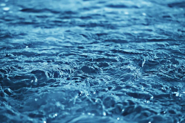 Blå Bakgrund Textur Vatten Ytflöde Abstrakt Vattenyta — Stockfoto
