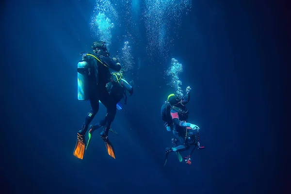 Cenote Angelita Mexico Grotta Dykning Extrema Äventyr Vatten Landskap Vatten — Stockfoto