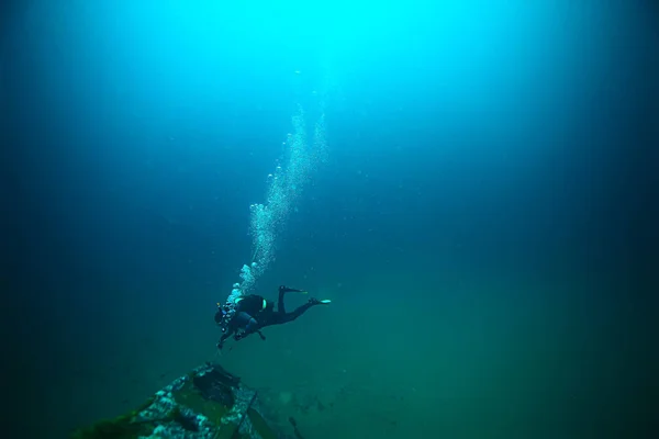 Schiffswrack Tauchlandschaft Unter Wasser Altes Schiff Grund Schatzsuche — Stockfoto