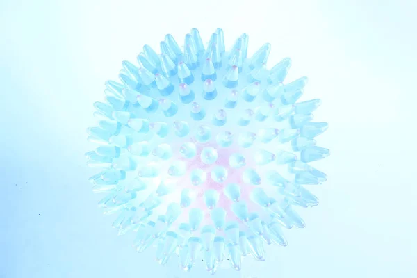 コロノウイルスモデル 抽象的なプラスチックマッサージボールモデル 分子コンセプト2019 — ストック写真