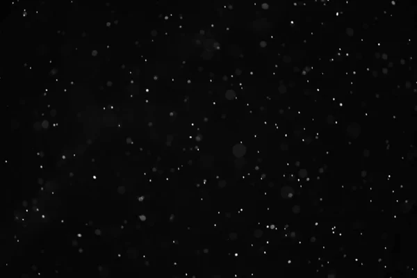 Neve Sfondo Nero Texture Astratta Fiocchi Neve Che Cadono Nel — Foto Stock