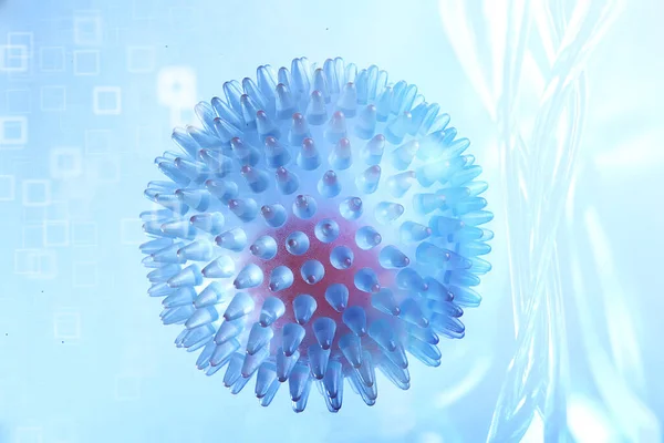 Coronovirus Model Background Abstract Plastic Massage Ball Model Molecule Concept — Stock Photo, Image