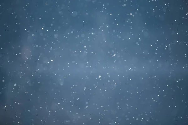 Niebieski Śnieg Bokeh Tło Abstrakcyjny Płatek Śniegu Tło Rozmyty Abstrakcyjny — Zdjęcie stockowe
