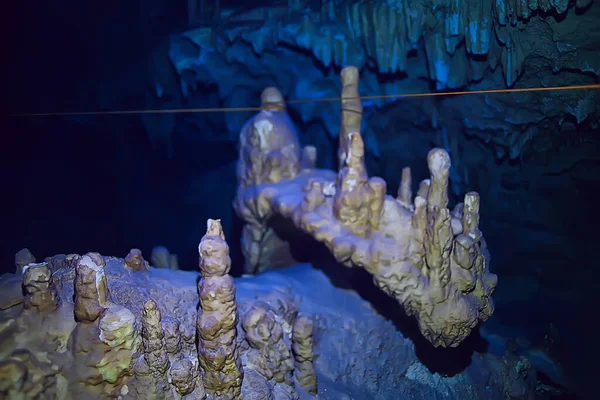 Grotte Sous Marine Stalactites Paysage Plongée Sous Marine Yucatan Mexico — Photo