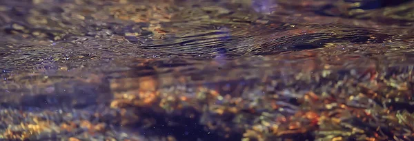 Камни Дне Подводного Ландшафта Абстрактные Размытые Водой — стоковое фото