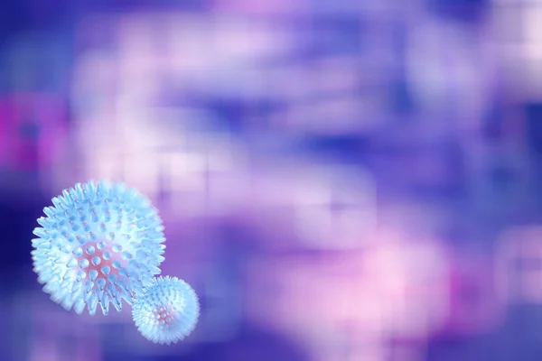 Virus Concept Abstracte Biologie Achtergrond Wazige Achtergrond Coronavirus Model — Stockfoto
