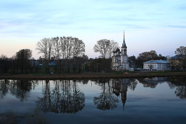 Vologda Source Rivière Église Paysage Russie Province Ville Vologda — Photo