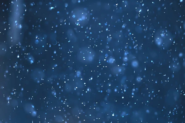 Μπλε Χιόνι Bokeh Φόντο Αφηρημένη Νιφάδα Χιονιού Φόντο Θολή Αφηρημένη — Φωτογραφία Αρχείου