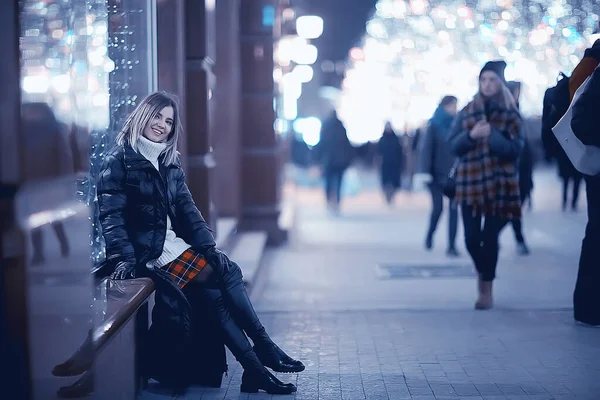 Cidade Menina Shopping Natal Modelo Novo Compras Presente Noite Venda — Fotografia de Stock