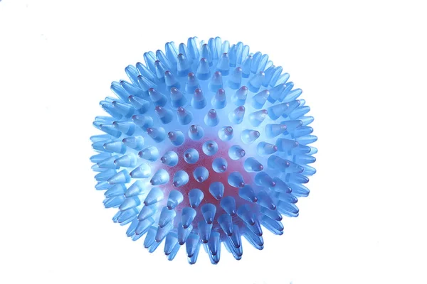 Modelo Coronovirus Fondo Modelo Bola Masaje Plástico Abstracto Concepto Molécula — Foto de Stock