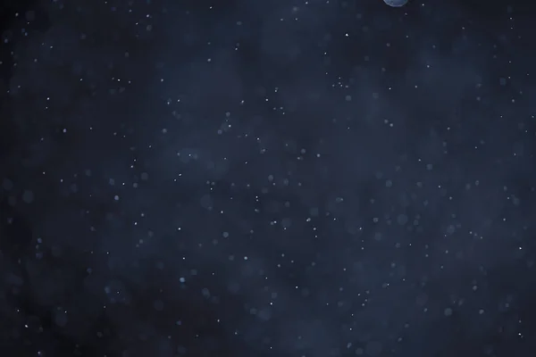Синий Снегопад Bokeh Фон Абстрактный Фон Снежинки Размытый Абстрактный Синий — стоковое фото