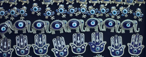 Глаза Дурного Глаза Сувениры Фон Сувенирном Магазине Индейки Национального Стиля — стоковое фото