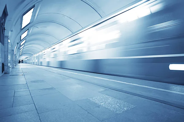 Wagon Train Mouvement Métro Concept Transport Fond Abstrait Sans Personnes — Photo