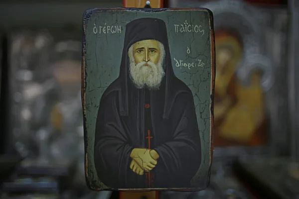 Kalambaka Greece September 2019 Orthodox Icons Church Shop Church Faith — 图库照片