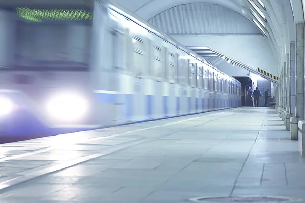 Vagon treni, metro hareketi, ulaşım konsepti insanlar olmadan soyut arka plan