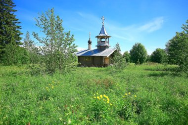Rusya 'da kilise manzarası, Rusya' da doğa manzarası, din