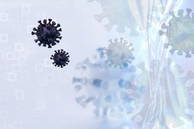 Bulanık soyut geçmiş konsepti Coronavirus Hastanesi Aşı İlacı Enjeksiyonu