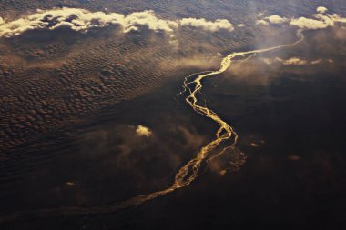 Tibet Dağları manzarası, güzel manzara Tibet 'e seyahat