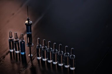 ilaç aşısı konsepti, soyut geçmiş, aşı virüsü koruması