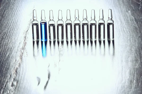 Ampollas Medicina Concepto Vacuna Antecedentes Abstractos Protección Contra Virus Vacunación — Foto de Stock