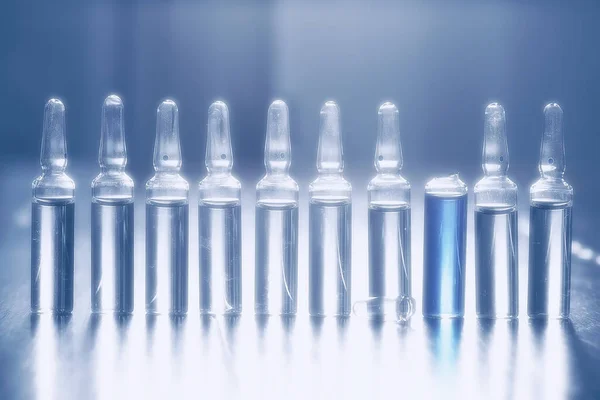 Ampoules Medicine Vaccine Concept Abstract Background Vaccination Virus Protection — 图库照片
