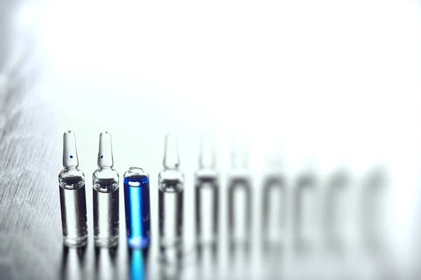 Ampoules Medicine Vaccine Concept Abstract Background Vaccination Virus Protection — 图库照片