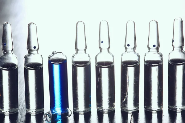 Ampoules Médecine Vaccin Concept Contexte Abstrait Protection Contre Virus Vaccination — Photo