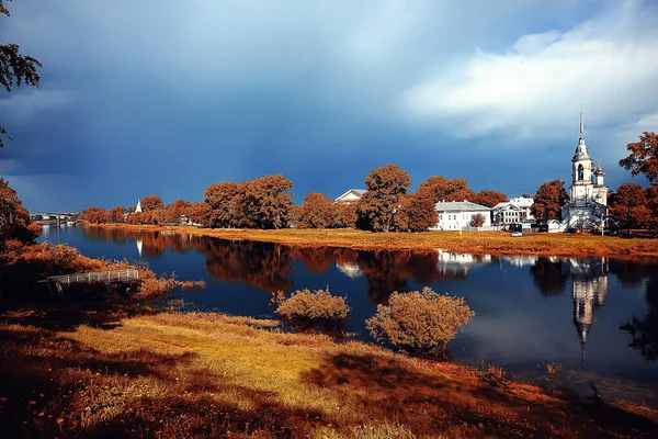 Russie Paysage Ecclésiastique Paysage Naturel Russie Religion — Photo