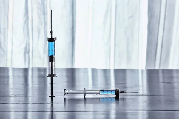 Spritze Und Ampulle Coronavirus Impfstoff Konzeptmedizin Impfschutz Covid — Stockfoto