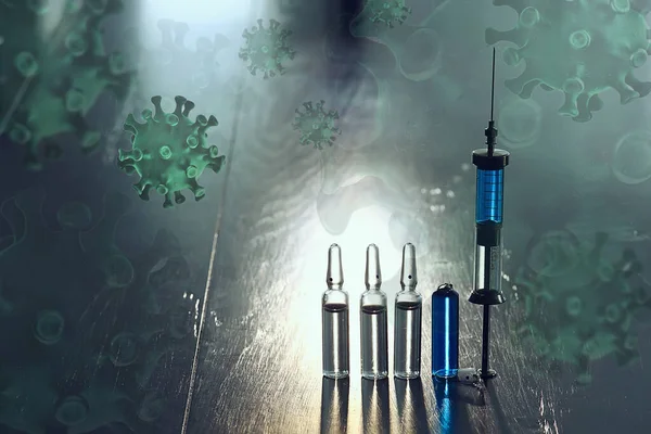 vintage syringe medicine, concept vaccine, injection, drug