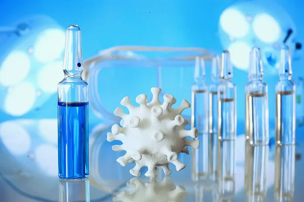 Covid Virus Vaccin Injectie Abstracte Achtergrond Medisch Concept — Stockfoto
