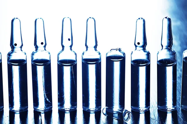 Ampullen Geneesmiddel Vaccin Concept Abstracte Achtergrond Vaccinatie Virus Bescherming — Stockfoto