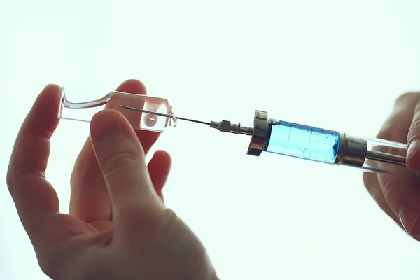 Elle Enjeksiyon Ilaçları Tehlike Kavramı Yasadışı Uyuşturucular Kendi Kendine Enjekte — Stok fotoğraf