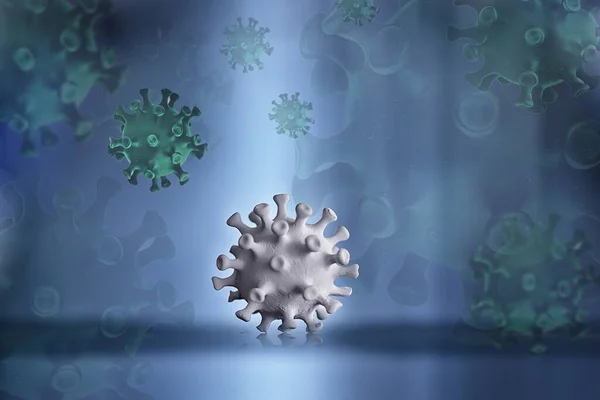 Μοντέλο Coronavirus Απομονωμένο Μαύρο Φόντο Φωτογραφία Μικροϊού — Φωτογραφία Αρχείου