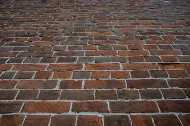 Eski tuğla duvar kırmızı, klasik arkaplan panorama soyut taş