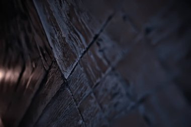 Ahşap desenli eski tezgah parke, eski çatı katı, soyut arka plan