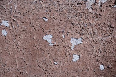 Kahverengi sıva duvar, boş grunge vintage yüzey tasarımı