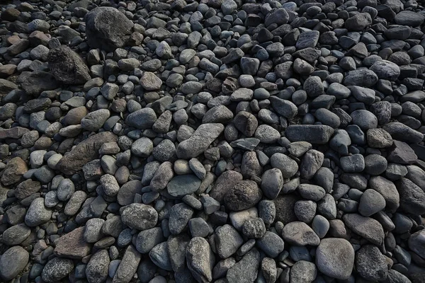 Kopfsteinpflaster Steine Hintergrund Abstrakte Natursteintextur — Stockfoto