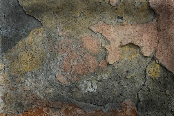 古い崩壊した石膏の背景抽象的なグランジの壁の質感 — ストック写真