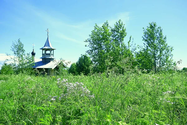 Mănăstirea Murom Lacul Onega Rusia Construirea Bisericii Peisaj Timpul Verii — Fotografie, imagine de stoc