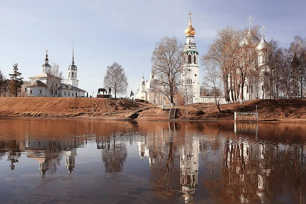 Vologda Kilisesi Ortodoks Hıristiyan Kilisesi Vologda Manastırı Rus Kuzeyi Hacılar — Stok fotoğraf